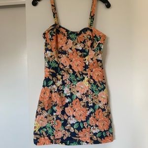 New MINKPINK Orange Floral Dress Size Small
